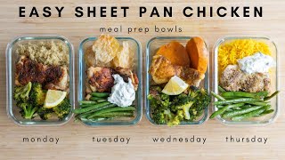 Sheet Pan Chicken Meal Prep Bowls