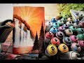 Autumn Sunset  SPRAY PAINT ART by Skech