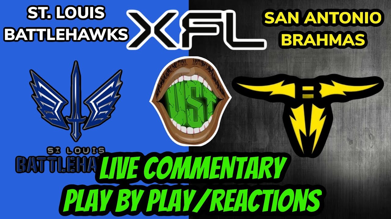 St. Louis Battlehawks vs. San Antonio Brahmas 2/19/23 - XFL Live