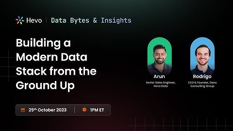 Building a Modern Data Stack from the Ground Up