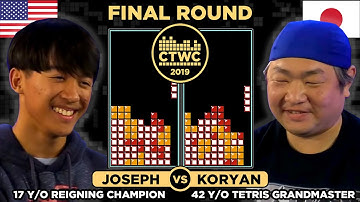 17 y/o REIGNING TETRIS CHAMP vs. 42 y/o GRANDMASTER! - 2019 Classic Tetris FINAL - JOSEPH vs. KORYAN