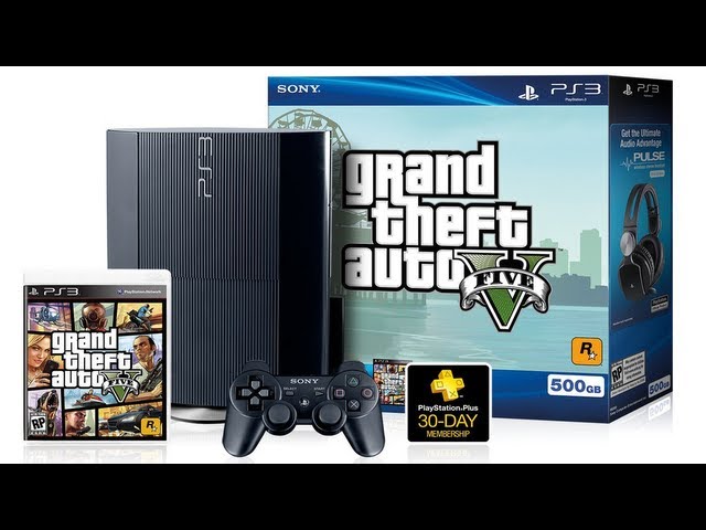  PS3 500 GB Grand Theft Auto V Bundle : Video Games