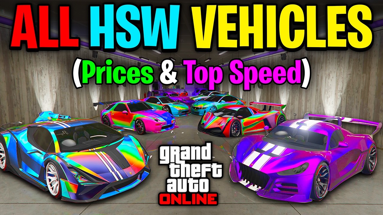 ALL HSW Vehicles & Prices in GTA Online (Fastest Cars in GTA 5