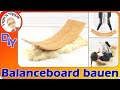 Balanceboard für Kinder und Fittness selber bauen aus Furnier, Schaukelboard Wippbrett | IngosTipps