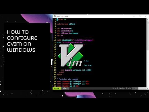 How to configure GVIM on windows