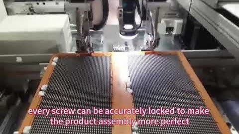 Automatic screw locking machine, efficient operation, accurate locking of each screw,