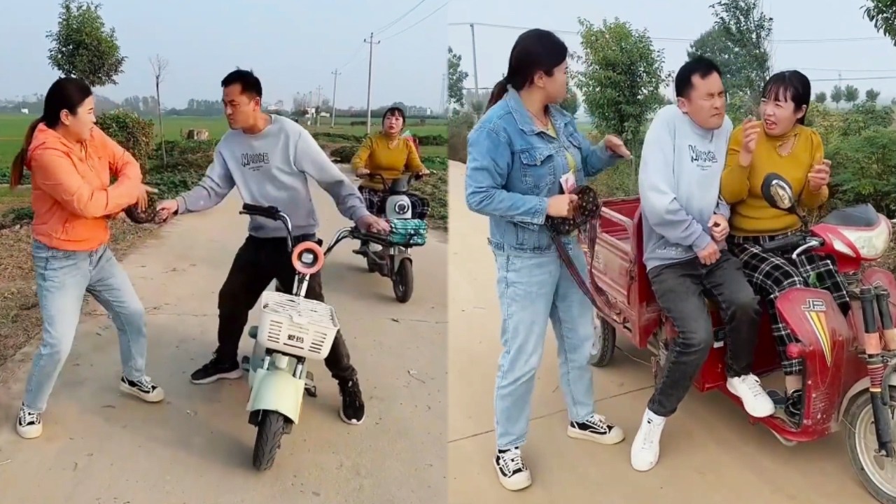 The Thief Who Stole His Bag Lost His Electric Scooter! #comedy #funny