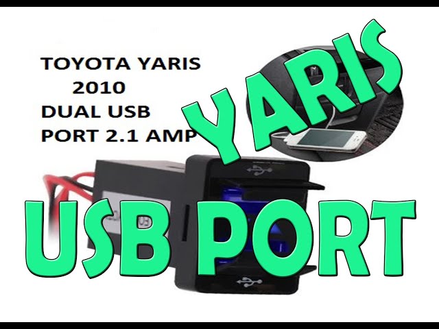 Grand TVsæt sweater how to install USB charging port, TOYOTA YARIS 2010 - YouTube