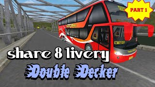 BUSSID V2.9 || LIVERY SDD (DOUBLE DECKER)