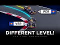 How fast is verstappen compared to perez  3d analysis