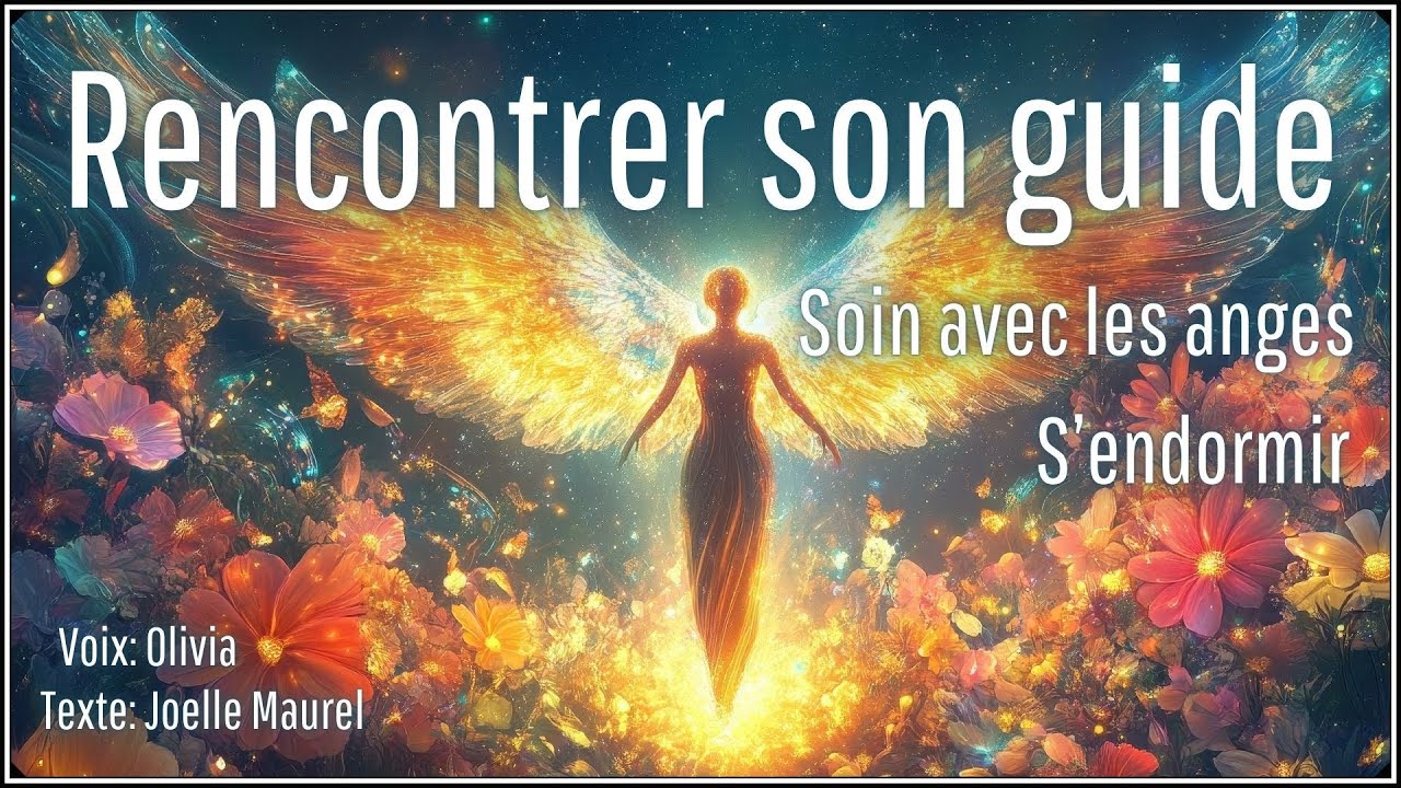 🌸 Méditation guidée du soir - Rencontrer son guide - Soin avec les anges - S'endormir