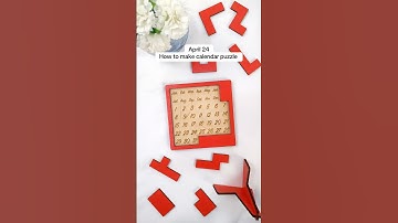 April 24✅ how to make calendar puzzle #custompuzzle #giftformothersday #adventcalendar #puzzle
