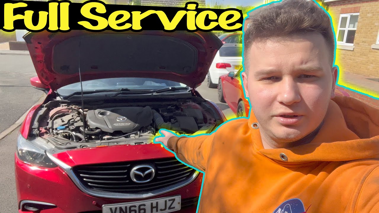 Mazda 6 2.2 Skyactiv Diesel Full Service Oil Change, Air Filter