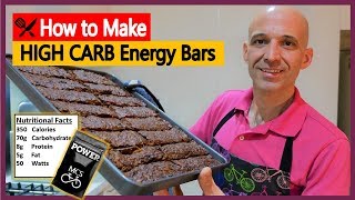 Cycling Nutrition | How to Make HIGH CARB Energy Bars