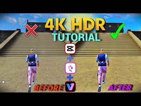 How to increase free fire video quality 📸 in capcut || 4K HDR  quality tutorial in capcut ||🎮