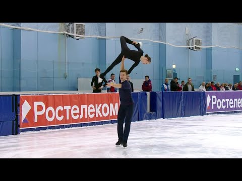 Юлия Артемьева - Алексей Брюханов. Произвольная программа. Юниоры. Контрольные прокаты 2022