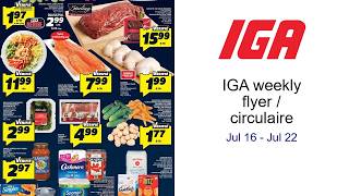 IGA weekly flyer / circulaire Jul 16 - Jul 22