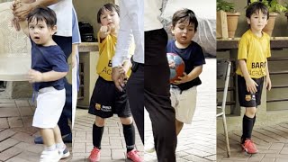 Jeh Ali Khan & Taimur Ali Khan Playing Outside his Apartment in Bandra 😍🔥📸