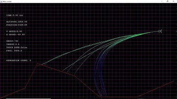 Mars lander with genetic algorithm