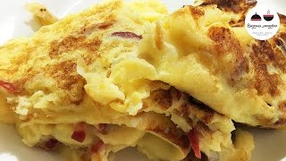 Как приготовить омлет Омлет на сковороде Omelette on a frying pan