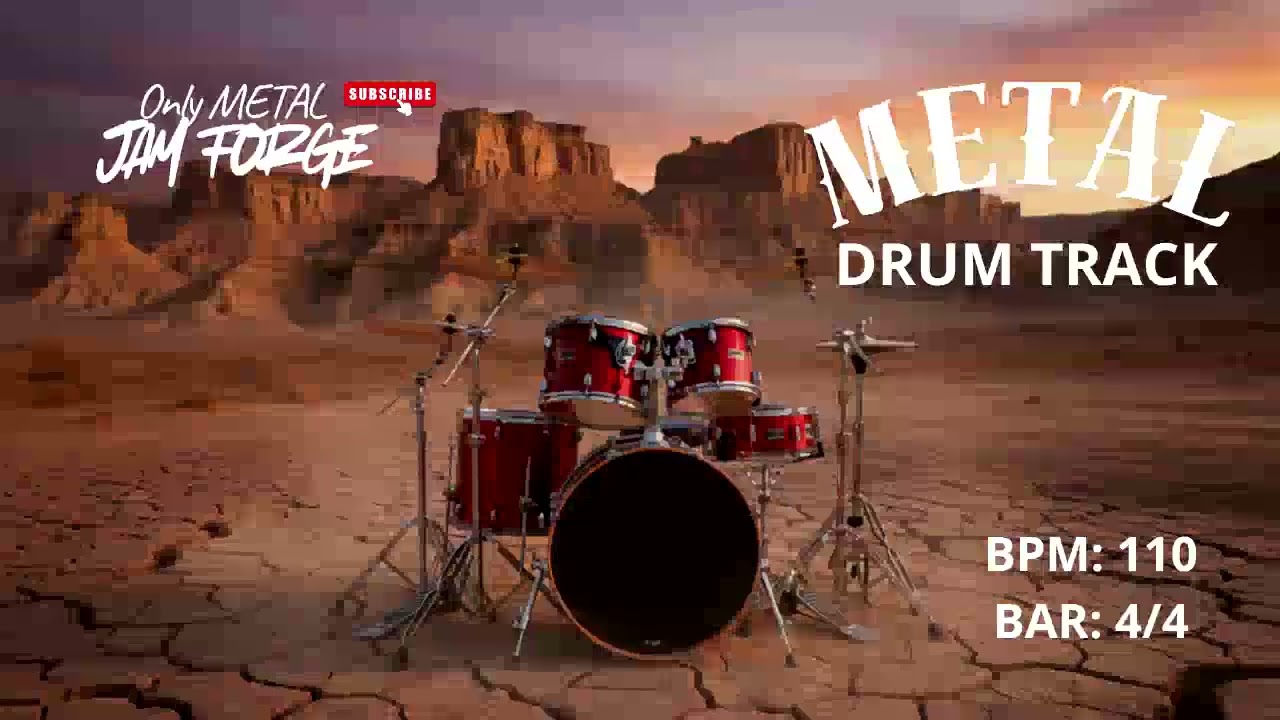 Metal Drum Track at 110 BPM