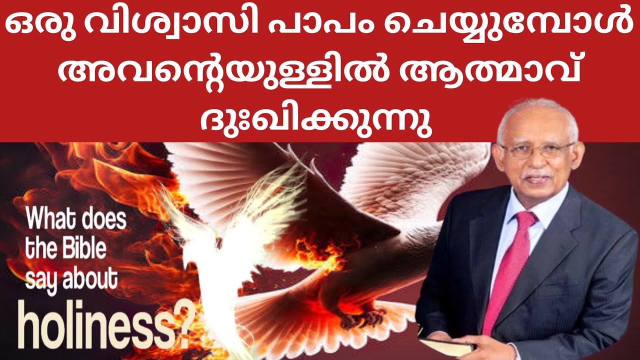 ഒരു വിശ്വാസി പാപം ചെയ്യുമ്പോൾ അവന്റെയുള്ളിലെ ആത്മാവ് ദുഃഖിക്കുന്നു.
