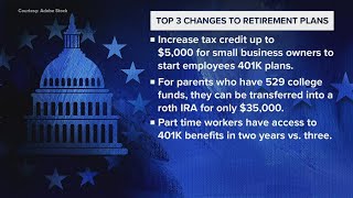 'Take advantage': New bill could strengthen retirement plans, benefit small business owners