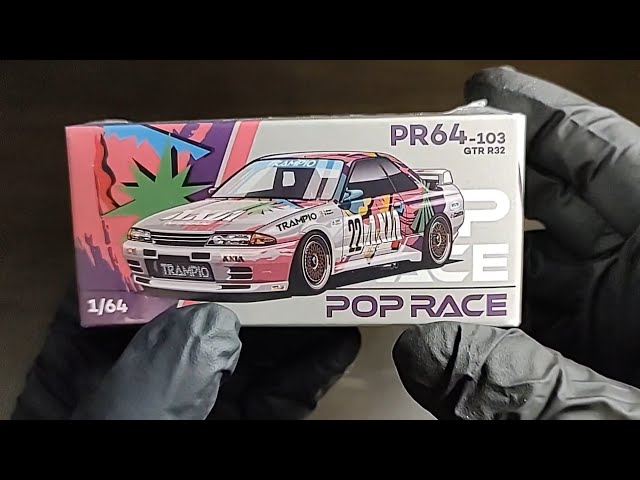 POP RACE 1/64 diecast - Nissan skyline GTR R32 - bonus in-store