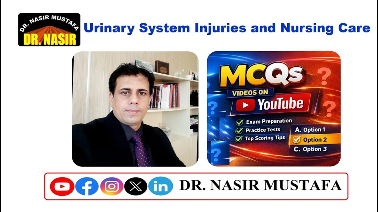 🚑 📚 MCQs on Urinary System Injury & Nursing Care 🩺🩹