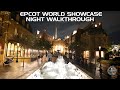 Epcot world showcase walkthrough at night in 4k  walt disney world orlando florida september 2021