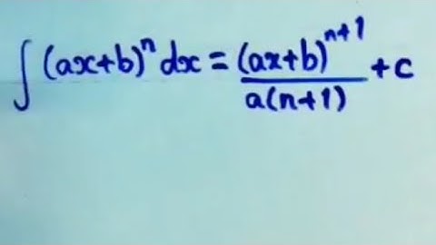 Add Math Form 5 Integrals of (ax+b)^n #cikgootube
