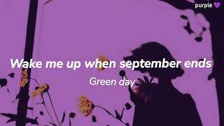 Green Day; Wake Me Up When September Ends. Subtítulos En Español e Inglés