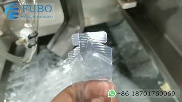 Stick bag/sachet liquid packing machine | easy tear design shaped sachets packaging machine