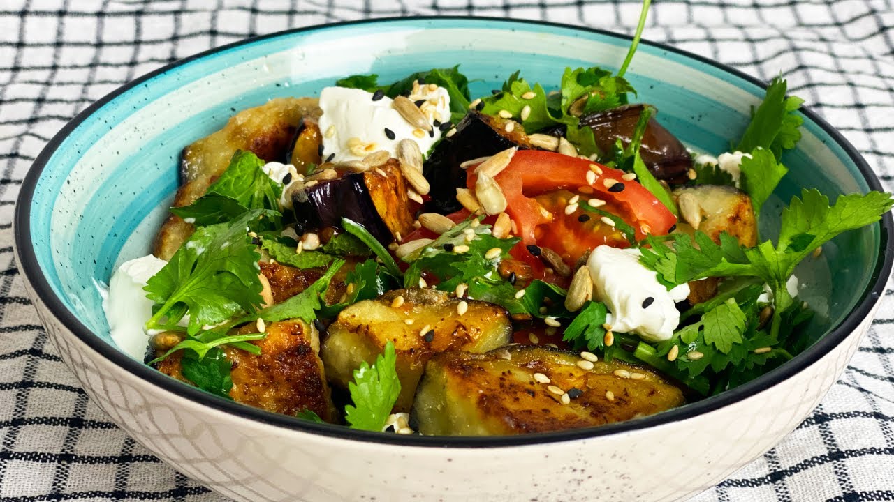 Best Healthy Eggplant Salad Recipe Colourful Healthy Fruits mixed