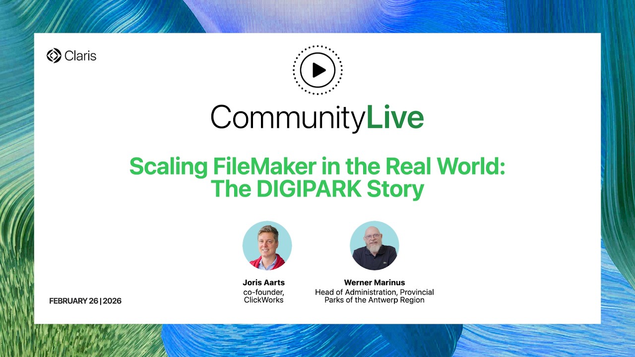 Community Live 42 Scaling FileMaker in the Real World – The DIGIPARK Story