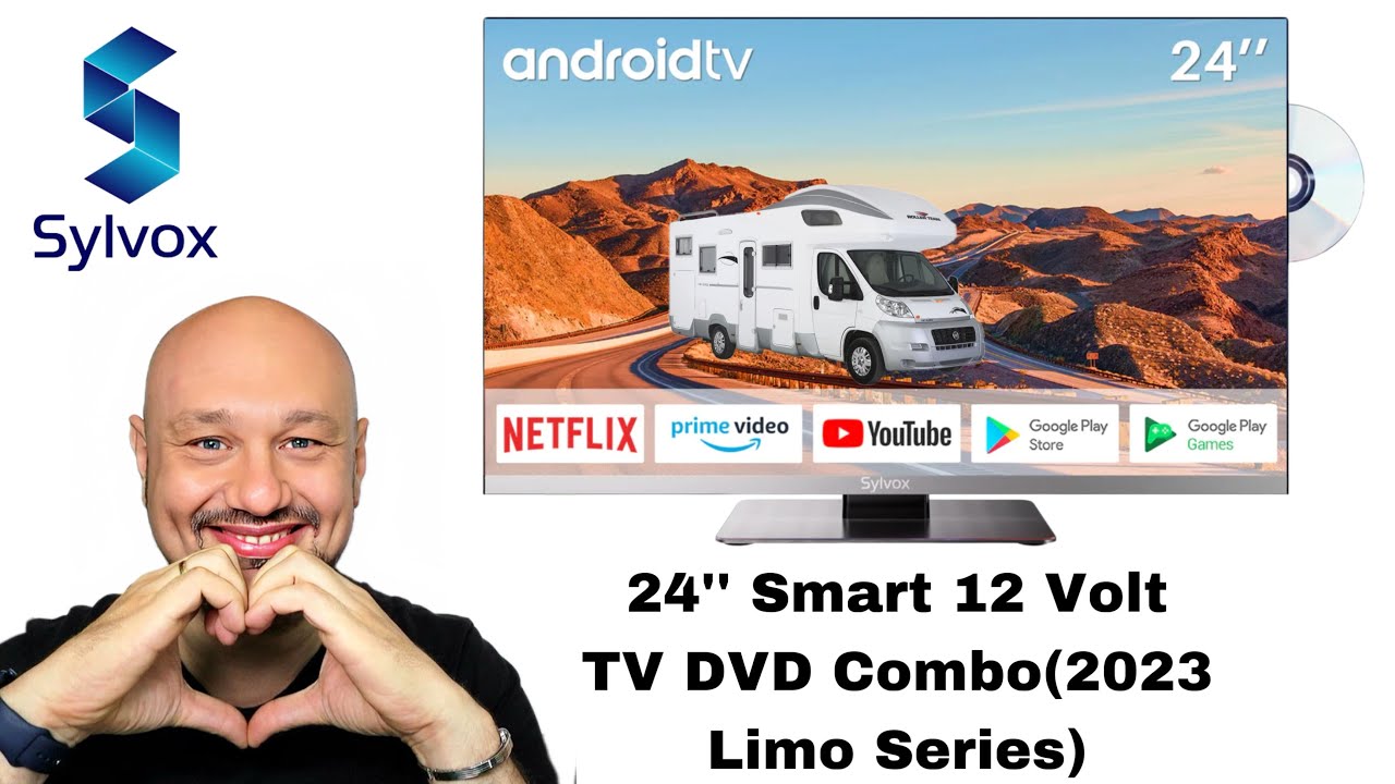 22'' Smart TV DVD Combo 12 Volts(Série Limousine 2023) – SYLVOX