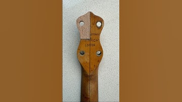 Vintage 1920s Abbott Banjo Ukulele headstock restoration 🪕