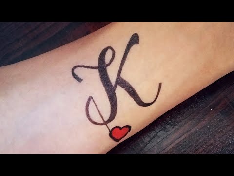 Simple Letter K Tattoos Designs and Ideas | Letter K Tattoo Cute ideas |  Tattoo Designs | Tattoo Art - YouTube