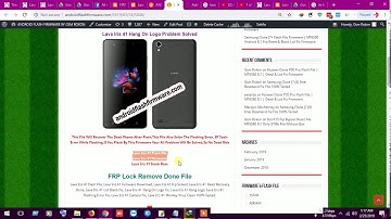 Lava Iris 41 Flash File (S123) MT6570 6.0 Hang On Logo Display Fix Fastboot Mode Fix Care Firmware
