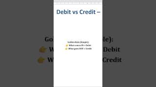 Debit Credit Ka Golden Rule | Basic Accounting in 60 Seconds
