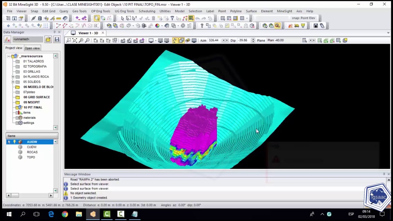 CURSO MINESIGHT---- IGSAAC CUSCO