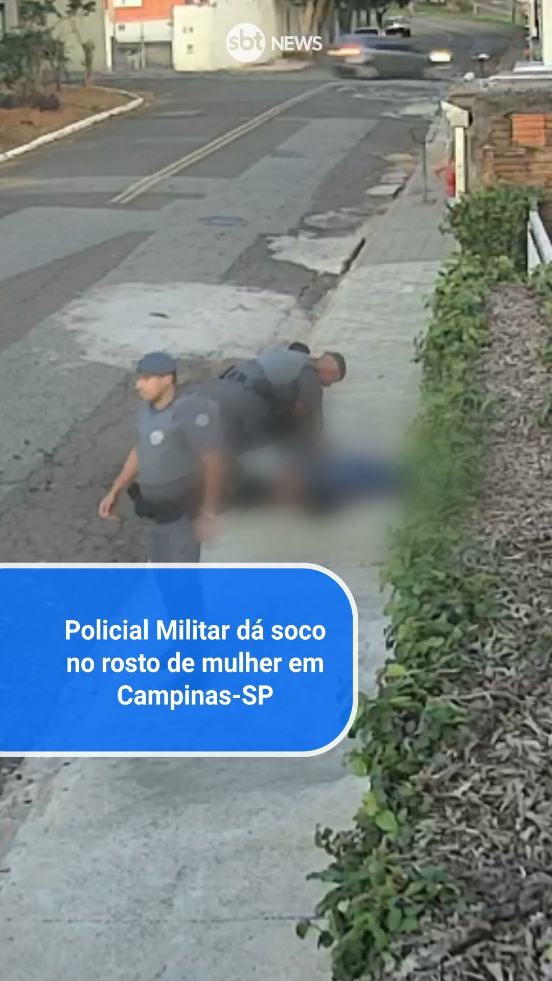Policial militar dá soco no rosto de mulher em Campinas-SP