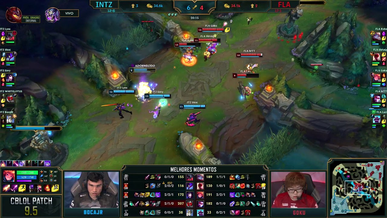 melhores momentos de flamengo e corinthians CBLoL 2019 - 1ª Etapa - Melhores Momentos INTZ x FLA - 3º Turno (by Dell Gaming)