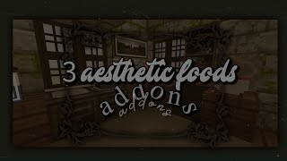 3 aesthetic foods addons 𓆟  // mcpe // Nerisα screenshot 2