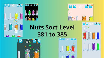 Nuts Sort Level 381 to 385 Special Level #gameplay #androidgames #nutssort #nutsandbolts