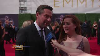 Alexis Denisof I Love Bekka & Lucy & Alyson Hannigan - 2018 Creative Arts Emmys Red Carpet