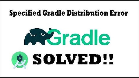 SOLVED: The Specified Gradle Distribution Error in Android Studio/IntelliJ | FIXED 100%