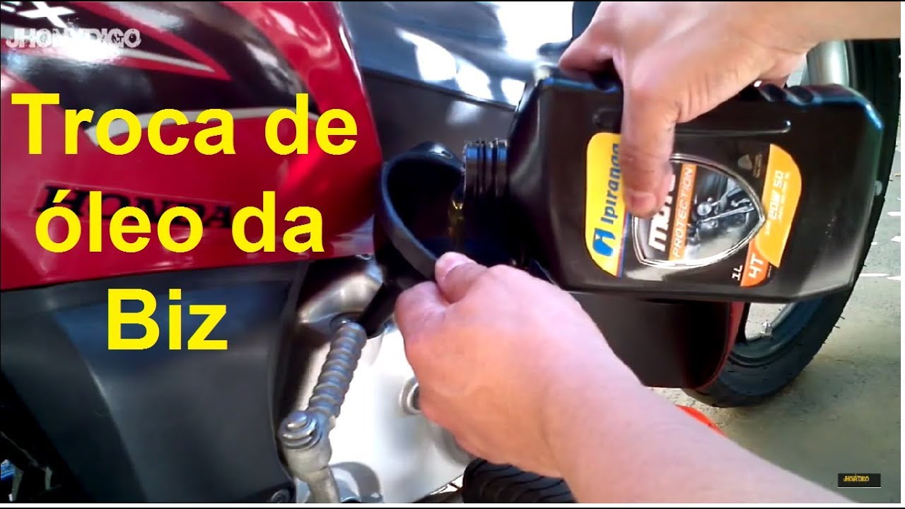 Troca óleo da Biz 125, faça você mesmo - YouTube