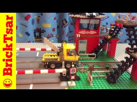 LEGO TRAIN City Train Level Crossing 9V review YouTube