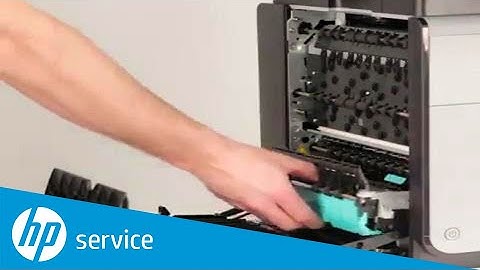 Remove and Install the Ink Collection Unit | HP OfficeJet Enterprise Color MFP X585 | HP